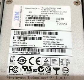 Porcellana Disco rigido a 2,5 pollici dello SSD dell&#039;IBM 400gb 6gb SRS per stoccaggio Exp2524 49y6077 49y6081 del sistema del server distributore