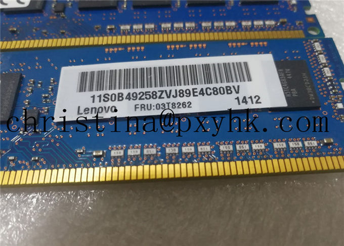 Memoria pura DDR3 1600 03T8262 Lenovo 8G 2R*8 PC3L-12800E del server di CEE