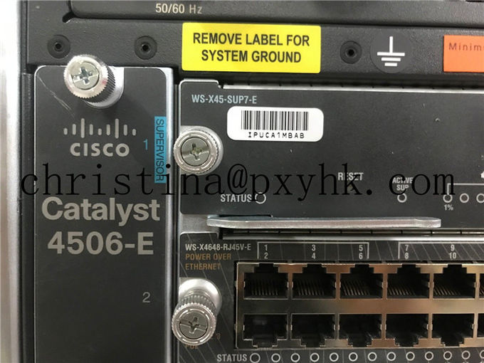 Fan dello scaffale del server del telaio di Cisco WS-C4506-E che raffredda WS-X45-SUP7-E 2x WS-X4748-UPOE+E 3x WS-X4648-RJ45V-E