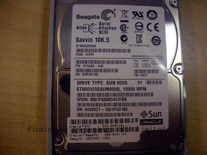 SUN/ORACLE 2,5" drive del hard disk 542-0287-01 H16060SDSUN600G 600GB 10K di SRS