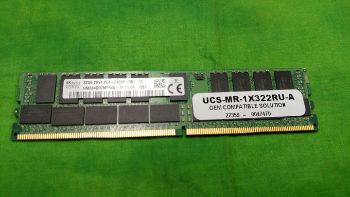 Memoria 32GB 1.2V AMY Cisco UCS-MR-1X322RU-A di CEE di DDR4 2133MHz 2RX4 RDIMM PC4 17000